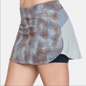 Outdoor Voices gray brown tennis golf mini skirt built in shorts skorts small
